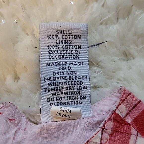 Baby GAP 2-PIECE RED AND WHITE PLAID SUN DRESS WITH BLOOMERS, SIZE 12-18 MONTHS - Picture 7 of 12